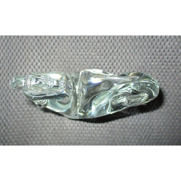 Rooster Paperweight Vintage Glass Figurine with bubbles office chicken farm bird - Picture 4 of 5